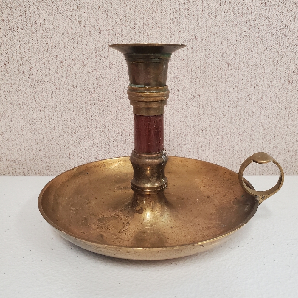 Vintage Brass Candle Holder
